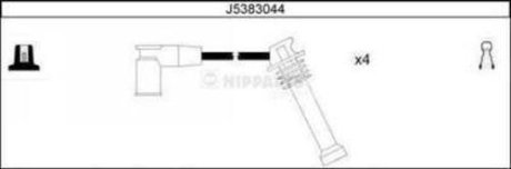 Комплект проводов зажигания NIPPARTS J5383044 (фото 1)