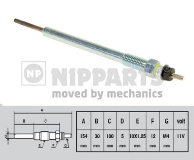 Свічка розжарення NIPPARTS J5710302