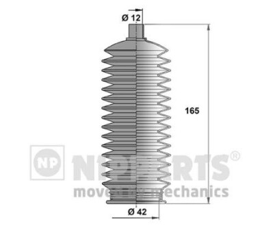 Пильовик рульового механізма NIPPARTS N2847015