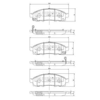 Гальмiвнi колодки дисковi NIPPARTS N3601101