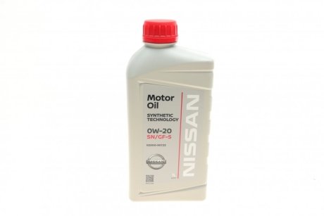 Олива моторна 0W20 (5 Liter) NISSAN КЕ90090133
