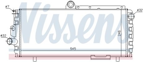 Радиатор, охлаждения дивгателя NISSENS 60010