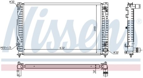 Радиатор, охлаждения дивгателя NISSENS 60495