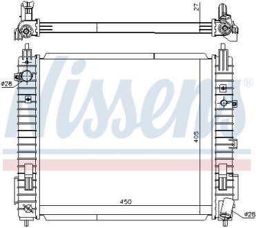 Радiатор NISSENS 606139