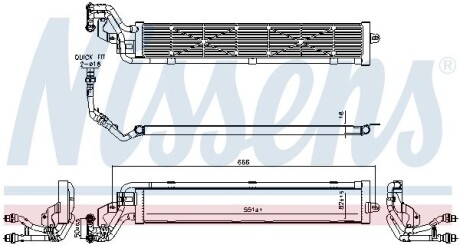 Радіатор охолодження двигуна NISSENS 606268