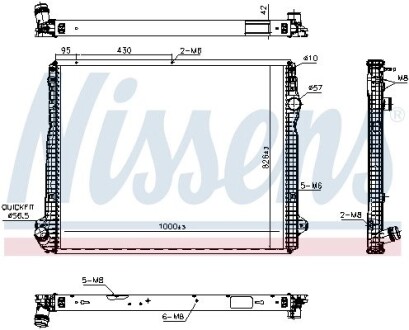 Радіатор NISSENS 606322