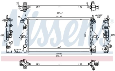 Радiатор NISSENS 606538