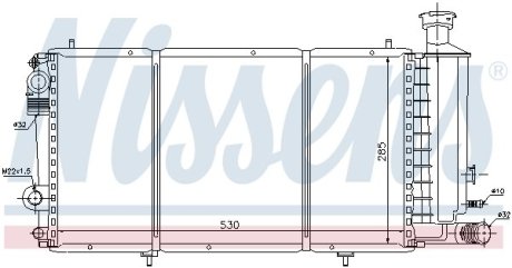 Радиатор, охлаждения дивгателя NISSENS 61357