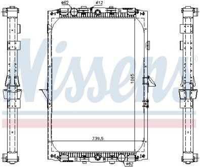 Радиатор, охлаждения дивгателя NISSENS 61417A