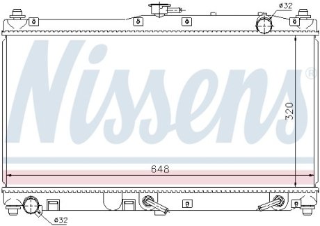 Радиатор, охлаждения дивгателя NISSENS 62467