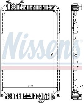 Радиатор, охлаждения дивгателя NISSENS 62571A