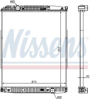 Радиатор, охлаждения дивгателя NISSENS 626490