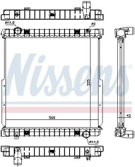 Радиатор, охлаждения дивгателя NISSENS 63333