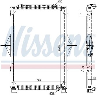 Радиатор, охлаждения дивгателя NISSENS 63778A