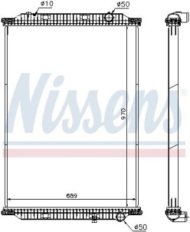 Радиатор, охлаждения дивгателя NISSENS 637860