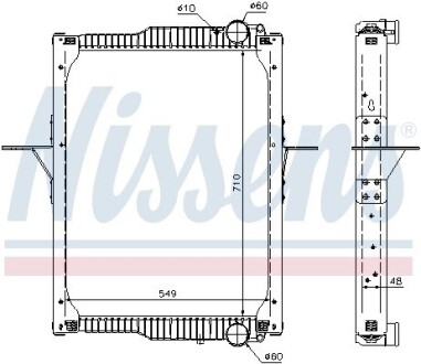 Радиатор, охлаждения дивгателя NISSENS 65475