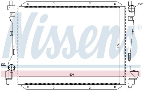 Радиатор, охлаждения дивгателя NISSENS 66703