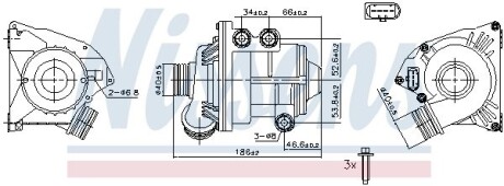 Насос охолоджувальної рідини, охолодження двигуна NISSENS 831087