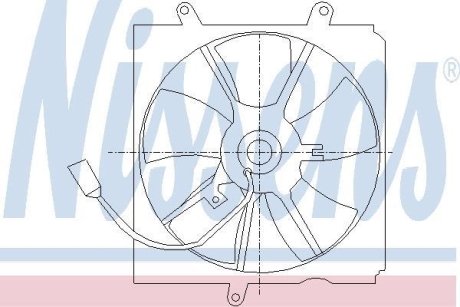 Вентилятор, охлаждение двигателя NISSENS 85012 (фото 1)