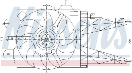 Электродвигатель, вентилятор радиатора NISSENS 85158 (фото 1)