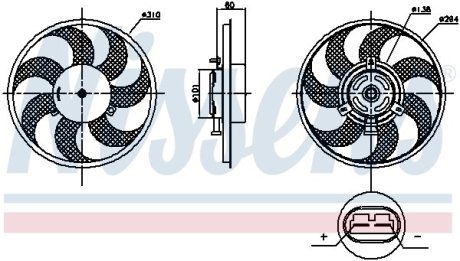 Вентилятор NISSENS 85879