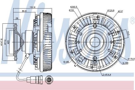 Віскомуфта NISSENS 86028