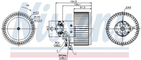 Вентилятор салона NISSENS 87093