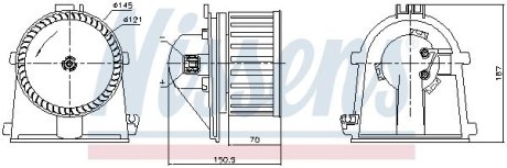 Вентилятор обігрівача VAG (вир-во) NISSENS 87386 (фото 1)