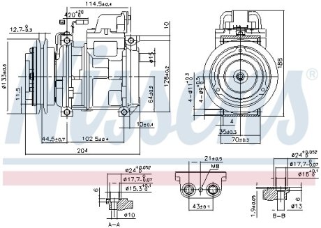 Компрессор, кондиционер NISSENS 890028