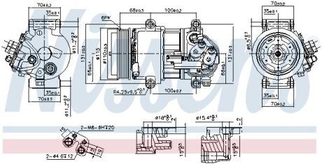 Компресор кондиціонера NISSENS 890078