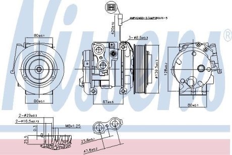 Компрессор, кондиционер NISSENS 890093