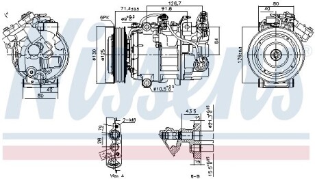 Компресор кондицiонера First Fit NISSENS 890763 (фото 1)