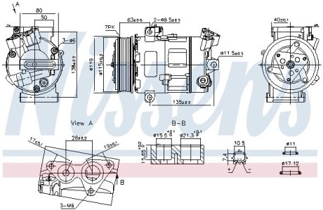 Компресор кондицiонера First Fit NISSENS 890947 (фото 1)