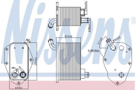 Радіатор масляний NISSENS 90826