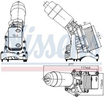 Масляний радіатор NISSENS 91395