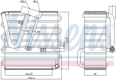 Испаритель, кондиционер NISSENS 92022