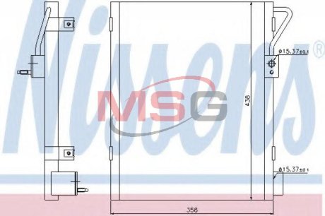 Конденсатор, кондиционер NISSENS 940019