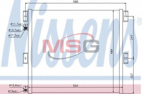 Конденсатор, кондиционер NISSENS 940075