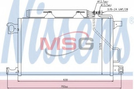 Радіатор кондиціонера First Fit NISSENS 940100