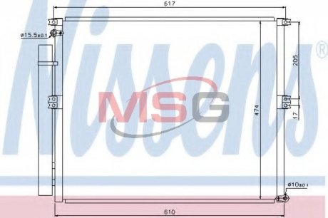 Конденсатор, кондиционер NISSENS 940106