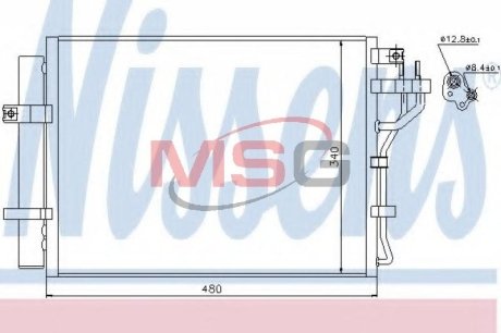 Радiатор кондицiонера NISSENS 940219