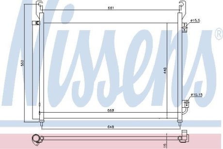 Конденсатор, кондиционер NISSENS 940316