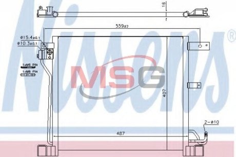 Конденсер кондиціонера NISSENS 940338