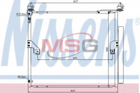 Конденсер кондиціонера NISSENS 940367