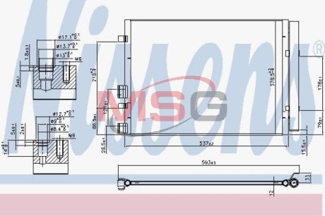 Конденсатор, кондиционер NISSENS 940405