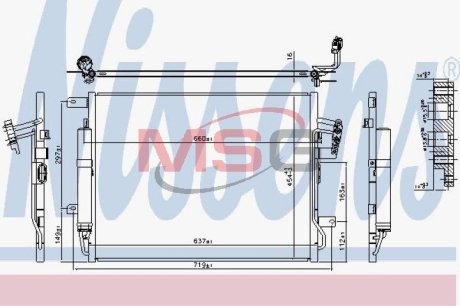 Конденсатор, кондиционер NISSENS 940481