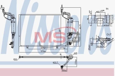 Конденсатор, кондиционер NISSENS 940526