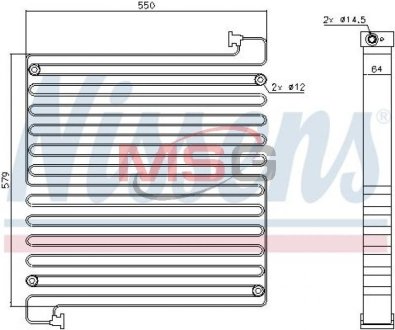 Конденсатор, кондиционер NISSENS 940550