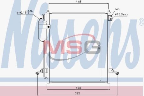 Конденсатор, кондиционер NISSENS 940610