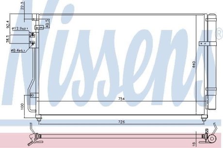 Конденсатор, кондиционер NISSENS 940630